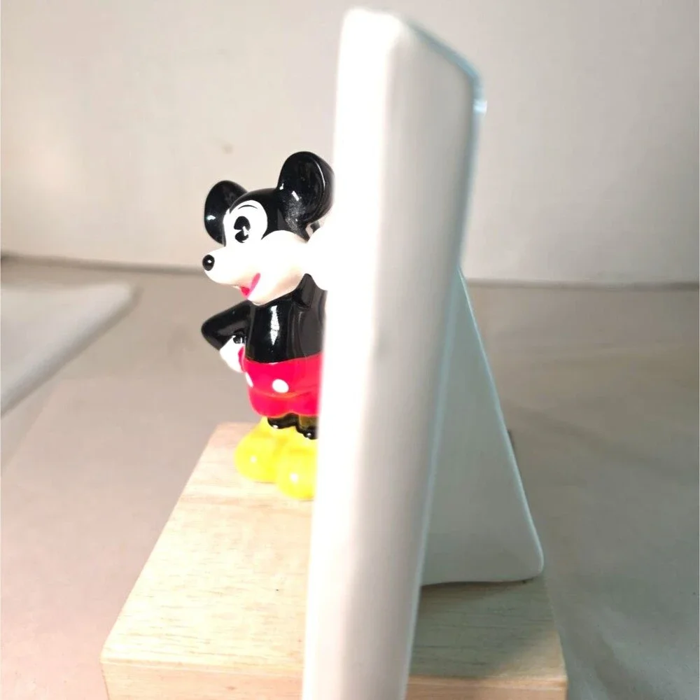 Vintage 1960s DISNEY Mickey Mouse Ceramic Picture Frame (Made In Japan)